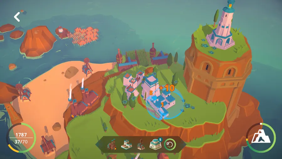 ISLANDERS: Mobile gameplay: placing tidy low-poly buildings on a small island